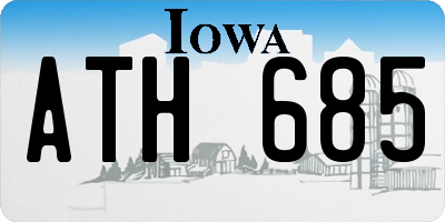 IA license plate ATH685