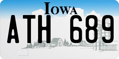 IA license plate ATH689