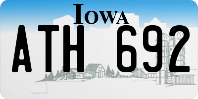 IA license plate ATH692