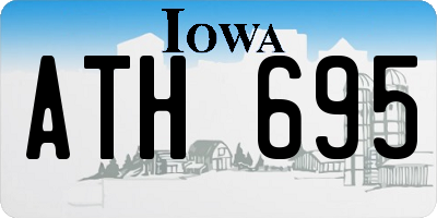 IA license plate ATH695