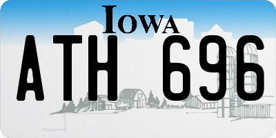 IA license plate ATH696