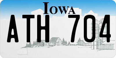 IA license plate ATH704