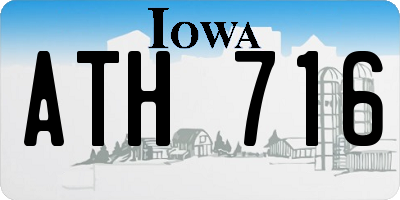 IA license plate ATH716
