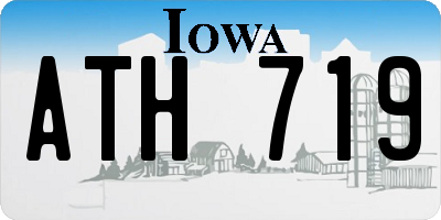 IA license plate ATH719