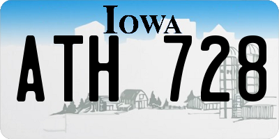 IA license plate ATH728