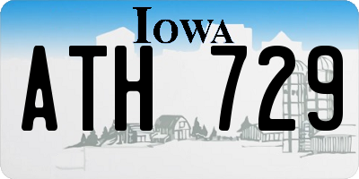 IA license plate ATH729