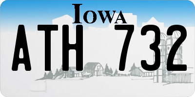 IA license plate ATH732