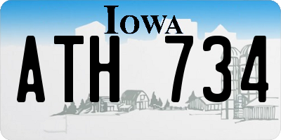 IA license plate ATH734