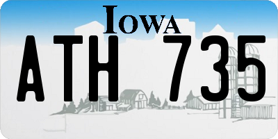 IA license plate ATH735