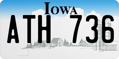 IA license plate ATH736