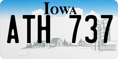 IA license plate ATH737