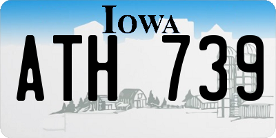 IA license plate ATH739