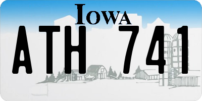 IA license plate ATH741
