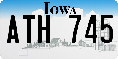 IA license plate ATH745