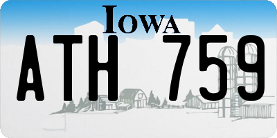 IA license plate ATH759