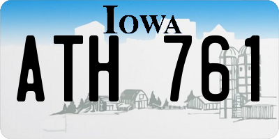 IA license plate ATH761