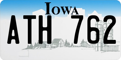 IA license plate ATH762