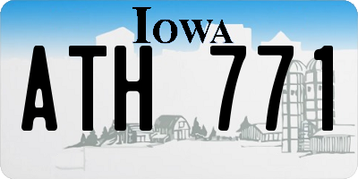 IA license plate ATH771