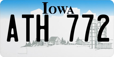 IA license plate ATH772