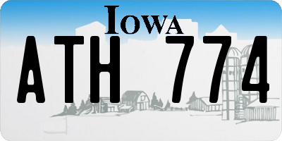 IA license plate ATH774