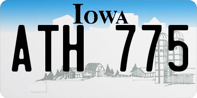 IA license plate ATH775