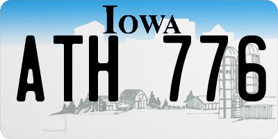 IA license plate ATH776