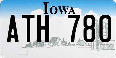 IA license plate ATH780