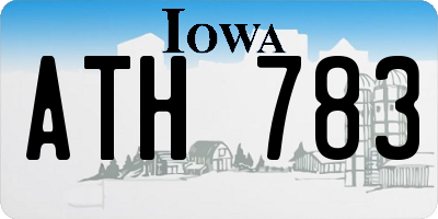 IA license plate ATH783