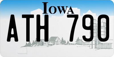 IA license plate ATH790