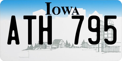 IA license plate ATH795