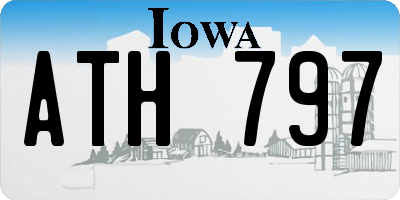 IA license plate ATH797