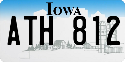 IA license plate ATH812