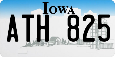 IA license plate ATH825