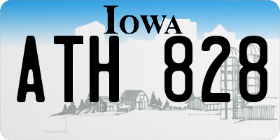 IA license plate ATH828