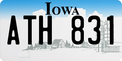IA license plate ATH831