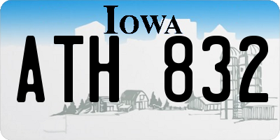 IA license plate ATH832