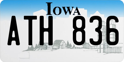 IA license plate ATH836