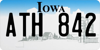 IA license plate ATH842
