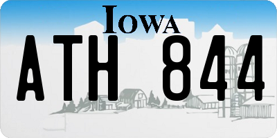 IA license plate ATH844