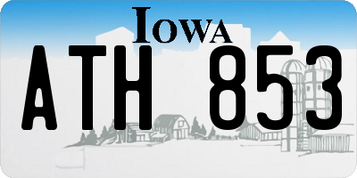 IA license plate ATH853