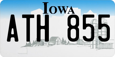 IA license plate ATH855