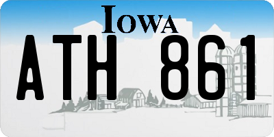 IA license plate ATH861