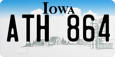 IA license plate ATH864