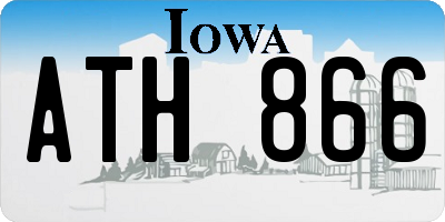 IA license plate ATH866