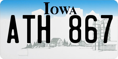 IA license plate ATH867