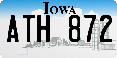 IA license plate ATH872