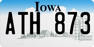 IA license plate ATH873