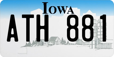 IA license plate ATH881