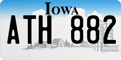 IA license plate ATH882