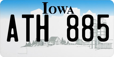 IA license plate ATH885